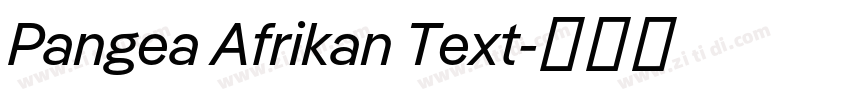 Pangea Afrikan Text字体转换